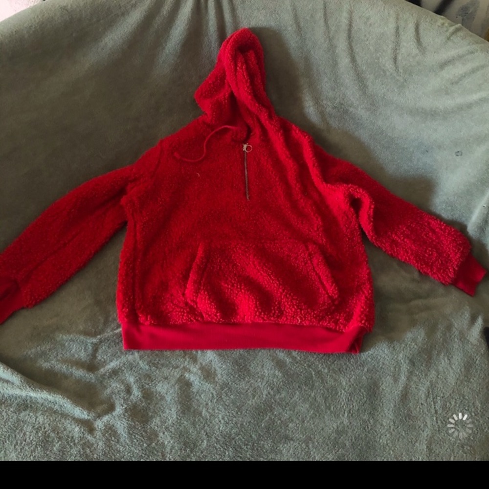 Fur sweatshirt
